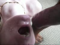 Hungry doxy for dog cum